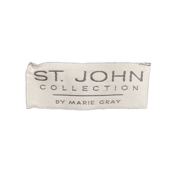 St. John Collection By Marie Gray Women’s Pants Size 2 Fine Knit Elegant Black - Picture 4 of 4